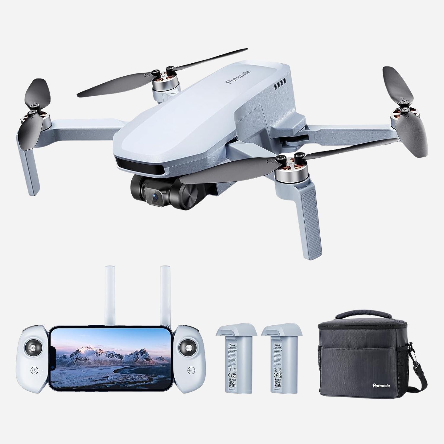 Potensic - ATOM SE Combo GPS Drone avec Caméra 4K